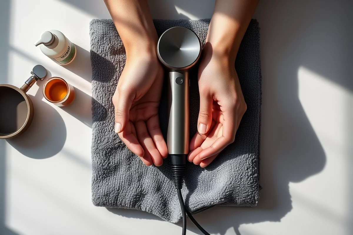 dyson hair dryer — Dyson Hair Dryer (the finished result)